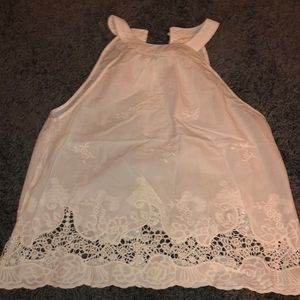 White flowy tank top